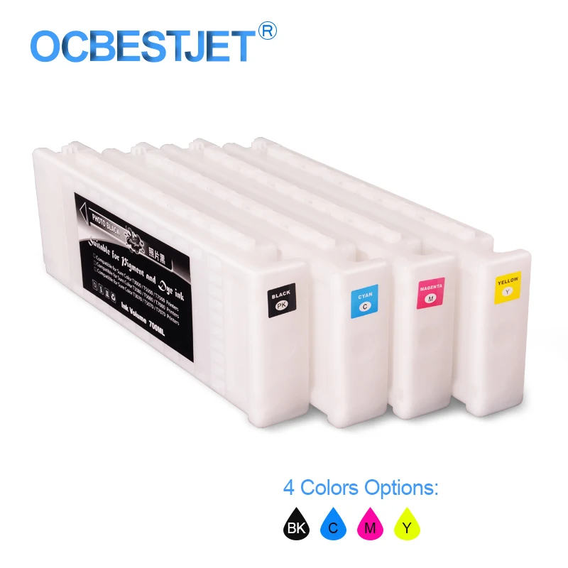 T6891-T6894 Compatible Ink Cartridge Filled With 700ML Eco-Solvent Ink For Epson SureColor S30670 700ML/PC (4 Colors Options)
T6891-T6894 Compatible Ink Cartridge Filled With 700ML Eco-Solvent Ink For Epson SureColor S30670 700ML/PC (4 Colors Options)