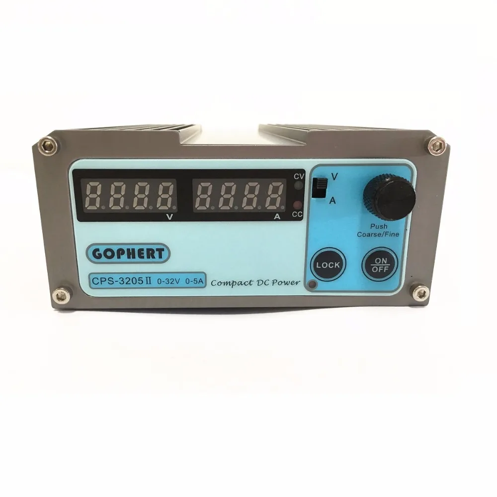 Gophert CPS-3205 3205II New Version Mini Adjustable Digital Switch DC Power Supply WATT With Lock Function 0.001A 0.01V 32V 30V
Gophert CPS-3205 3205II New Version Mini Adjustable Digital Switch DC Power Supply WATT With Lock Function 0.001A 0.01V 32V 30V