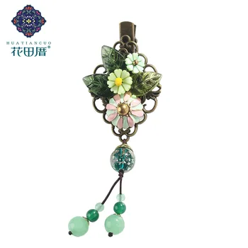 Ethnic Green Leaves Sun Flower Hair Pin for Women Lampwork Leaves Oil Drop Alloy Flower Lampwork Tassel Head Piece FJ-18016
Ethnic Green Leaves Sun Flower Hair Pin for Women Lampwork Leaves Oil Drop Alloy Flower Lampwork Tassel Head Piece FJ-18016