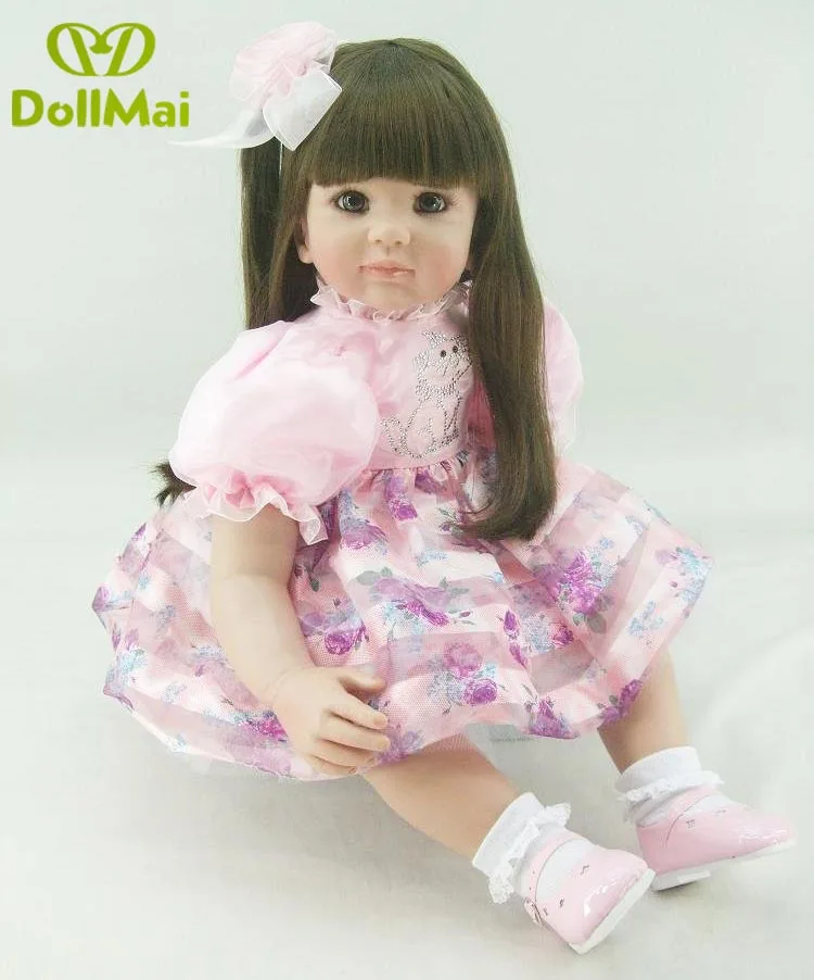 Silicone Reborn Baby Doll Toys 60cm vinyl Princess Toddler newborn baby Bebe Girls reborn boneca Brinquedos
Silicone Reborn Baby Doll Toys 60cm vinyl Princess Toddler newborn baby Bebe Girls reborn boneca Brinquedos
