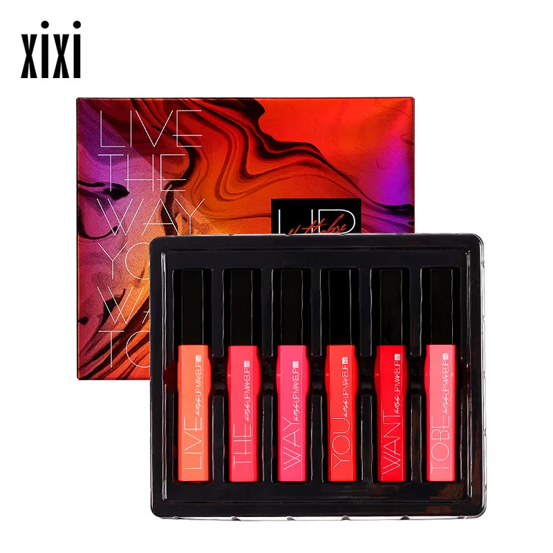 XIXI New 6pcs/set Lipgloss Tattoo Makeup Moisturizer Long Lasting Lip Gloss Matte Liquid Lipstick Waterproof Lip Tint Labial
XIXI New 6pcs/set Lipgloss Tattoo Makeup Moisturizer Long Lasting Lip Gloss Matte Liquid Lipstick Waterproof Lip Tint Labial