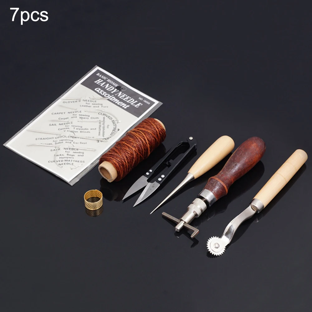 7PCS Leather Craft Tool Leather Sewing Tools Kit Stitching Carving Working Sewing Saddle Groover leather craft tools set
7PCS Leather Craft Tool Leather Sewing Tools Kit Stitching Carving Working Sewing Saddle Groover leather craft tools set
