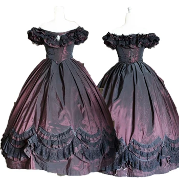 Tailored!18th Century French Duchess Civil war Theater Southern Belle DRESS Tartan Victorian Reenactment dresses HL-256
Tailored!18th Century French Duchess Civil war Theater Southern Belle DRESS Tartan Victorian Reenactment dresses HL-256