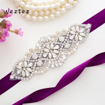 Crystal Bridal Belt Handmade Silver Rhinestone Wedding Belt Pearl Bride Belt For Dress Accessories SD106S
Crystal Bridal Belt Handmade Silver Rhinestone Wedding Belt Pearl Bride Belt For Dress Accessories SD106S