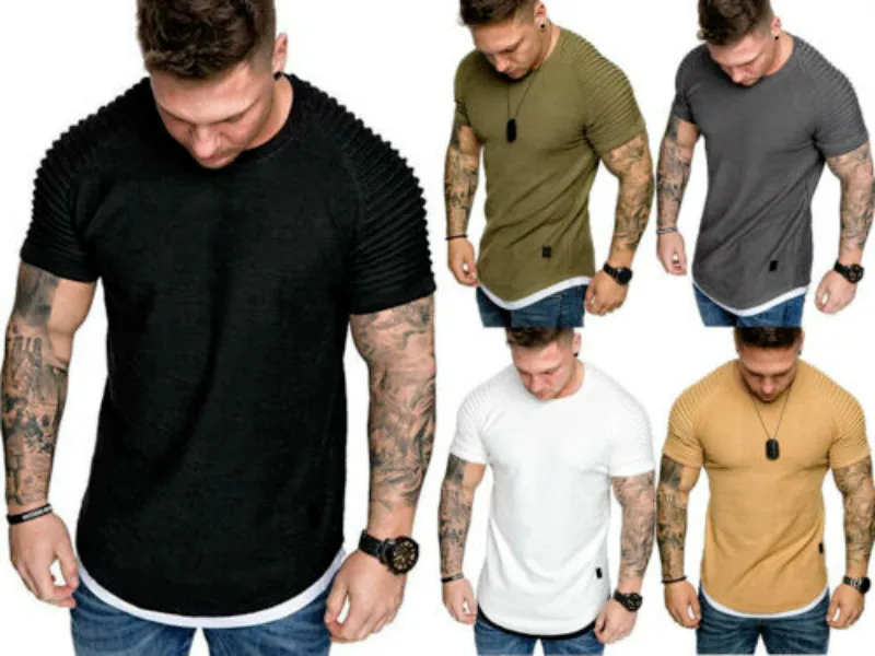 Men Summer Slim Fit O Neck Wrinkled Solid Tee Casual Short Sleeve T-Shirt Fit Top Blouse Muscle Plain
Men Summer Slim Fit O Neck Wrinkled Solid Tee Casual Short Sleeve T-Shirt Fit Top Blouse Muscle Plain