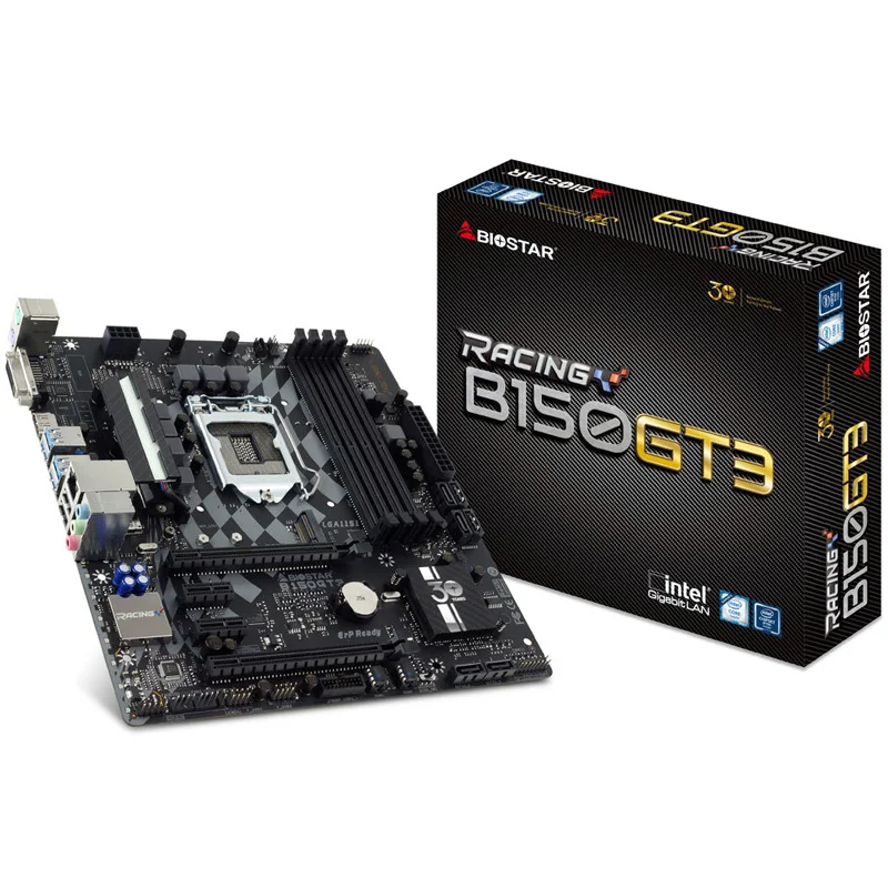 Для BIOSTAR B150ET3 оригинальная новая материнская плата B150 LGA 1151 поддержка G4560 SATA3 64G USB3.0