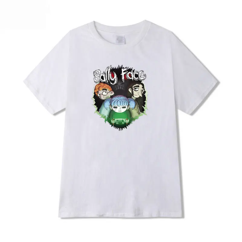 Sally Face T-Shirts Men Women Sallyface Harajuku Summer T Shirt Sally Fashion Printed Short Sleeve Top Tees Cosplay Costume
Sally Face T-Shirts Men Women Sallyface Harajuku Summer T Shirt Sally Fashion Printed Short Sleeve Top Tees Cosplay Costume