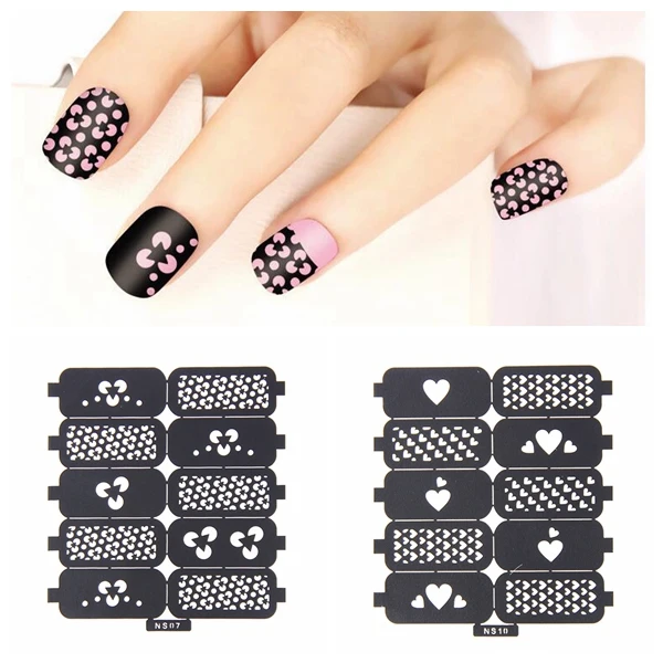 New #06-#24 Multiple-Use Nail Art Hollow Template Stickers Reusable Stamping Tools Nails Tips Polish Printing Beauty Decals DIY
New #06-#24 Multiple-Use Nail Art Hollow Template Stickers Reusable Stamping Tools Nails Tips Polish Printing Beauty Decals DIY