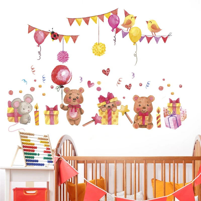 lovely bear ballon flag wall stickers for kids rooms home decor cartoon animals wall decals diy poster pvc mural art decorations
lovely bear ballon flag wall stickers for kids rooms home decor cartoon animals wall decals diy poster pvc mural art decorations