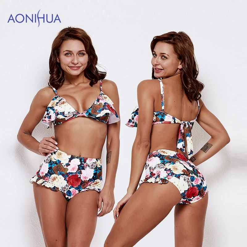 AONIHUA Bikini Women Swimsuit Floral Flower Design Two Piece Swimwear Padded Bras Female Beach Wear Bathing Suits Bikini Set
AONIHUA Bikini Women Swimsuit Floral Flower Design Two Piece Swimwear Padded Bras Female Beach Wear Bathing Suits Bikini Set