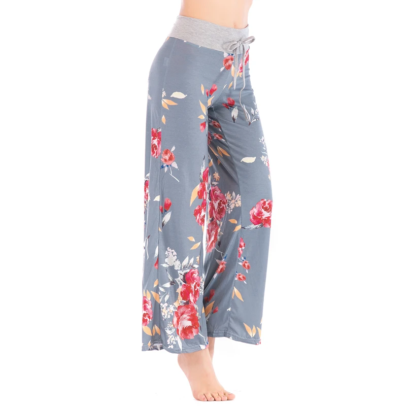 FLORATA Women Loose Floral Print 2018 Wide Leg Pants Loose Mid Waist Straight Trousers Long Female Trousers Fashion Sweatpants
FLORATA Women Loose Floral Print 2018 Wide Leg Pants Loose Mid Waist Straight Trousers Long Female Trousers Fashion Sweatpants