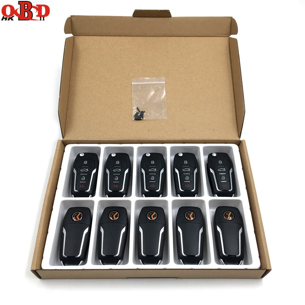 HKOBDII 10pcs/lot Universal 4 Buttons Remote Car Key for Ford Xhorse VVDI2 MINI Programmer VVDI Key Tool English Version
HKOBDII 10pcs/lot Universal 4 Buttons Remote Car Key for Ford Xhorse VVDI2 MINI Programmer VVDI Key Tool English Version
