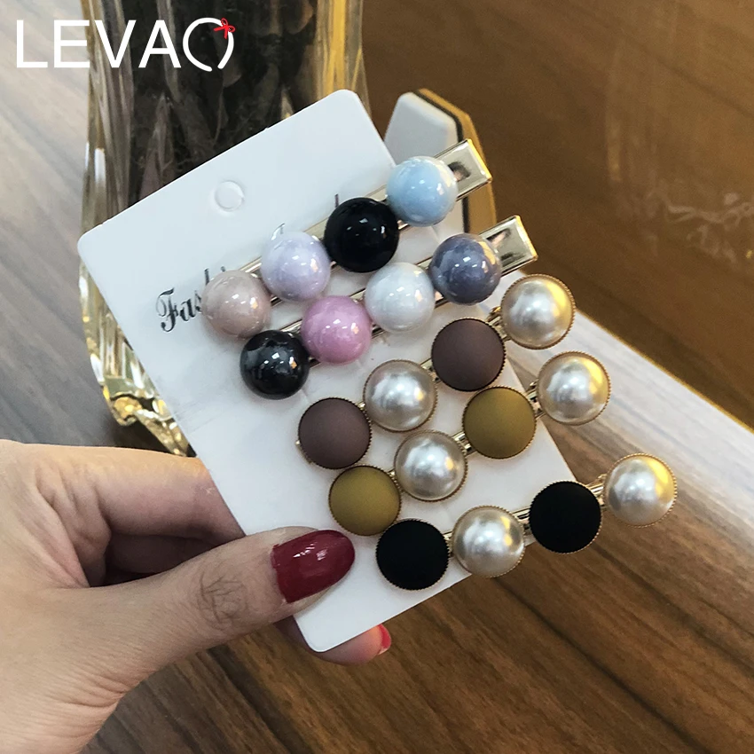 Levao 2PC/Lot Barrettes Women Hair Ornament Pearl Hairpin Girls Pearl Acetate Bangs Clip Ladies Mixed Color Side Hair Clip
Levao 2PC/Lot Barrettes Women Hair Ornament Pearl Hairpin Girls Pearl Acetate Bangs Clip Ladies Mixed Color Side Hair Clip
