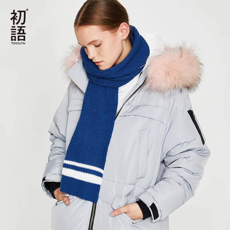 Toyouth Autumn Vintage Blue Scarves Casual Knitted Scarf Striped Warm Female Scarf Fashion Designer Scarves Bufanda Mujer
Toyouth Autumn Vintage Blue Scarves Casual Knitted Scarf Striped Warm Female Scarf Fashion Designer Scarves Bufanda Mujer