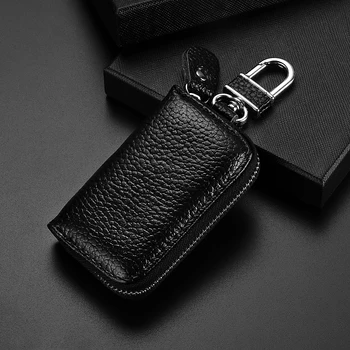 Universal Genuine Leather Car Key Wallets Case Key Purse Litchi Pattern Men Car Key Bag for Toyota Honda VW Lada Car-styling
Universal Genuine Leather Car Key Wallets Case Key Purse Litchi Pattern Men Car Key Bag for Toyota Honda VW Lada Car-styling