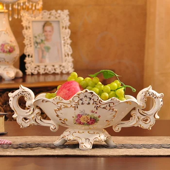 fruit basket, fruit plate ceramic jewelry Home Furnishing living room coffee table decoration wedding ceremony
fruit basket, fruit plate ceramic jewelry Home Furnishing living room coffee table decoration wedding ceremony