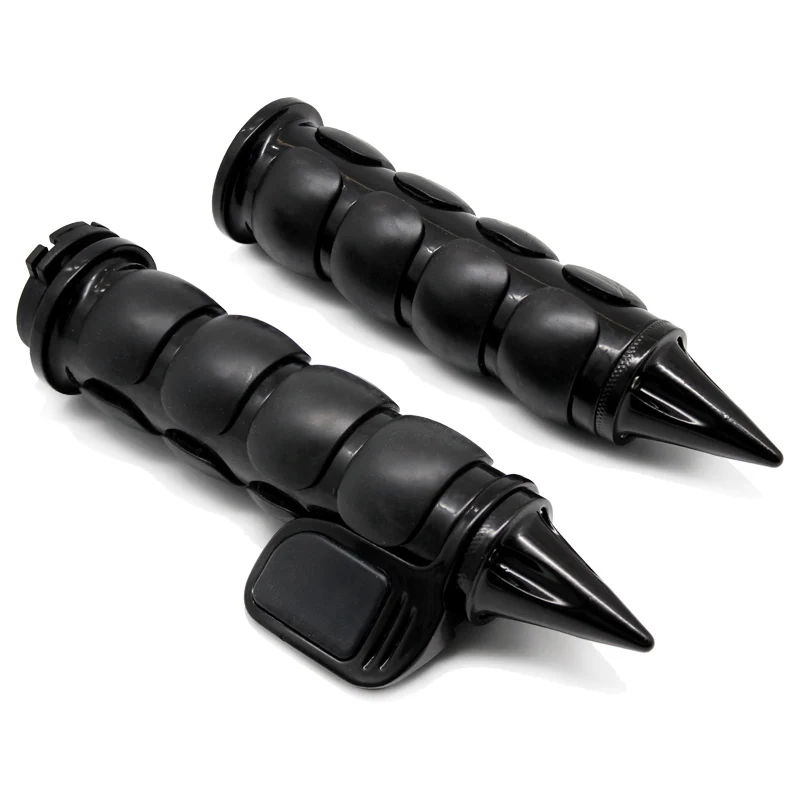 ROAOPP Motorcycle Hand Grips 25MM Handlebar One Pair For Harley Street Glide Kawasaki Vulcan 800 900 1500 1600 2000 Classic VN