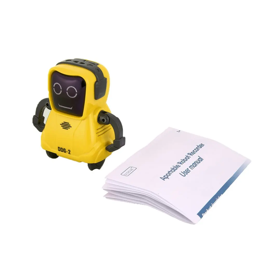 Mini Pocket Voice Recording RC Robot Intelligent Smart RC Robot Recorder Arm Wheeling 360 Rotating RC Toys for Kids Gifts
Mini Pocket Voice Recording RC Robot Intelligent Smart RC Robot Recorder Arm Wheeling 360 Rotating RC Toys for Kids Gifts