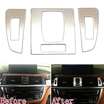 3pcs Stainless Steel Centre Air condition Vent Outlet Cover Trim For BMW 3 Series 320li 330i 316 2013-2015 Car Styling
3pcs Stainless Steel Centre Air condition Vent Outlet Cover Trim For BMW 3 Series 320li 330i 316 2013-2015 Car Styling