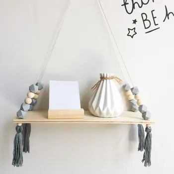 Nordic Storage Shelf Rack Wooden Bead Tassels Wood Wall Clapboard Wall Hanging Decoration for Children Room Party Gifts
Nordic Storage Shelf Rack Wooden Bead Tassels Wood Wall Clapboard Wall Hanging Decoration for Children Room Party Gifts