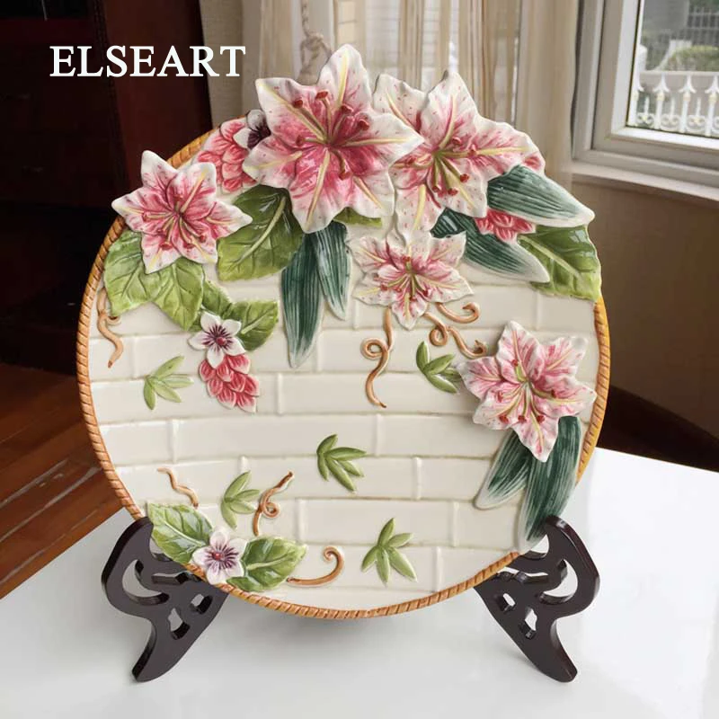 Spring Lily decorative wall dishes porcelain decorative plates vintage home decor crafts room decoration figurine
Spring Lily decorative wall dishes porcelain decorative plates vintage home decor crafts room decoration figurine