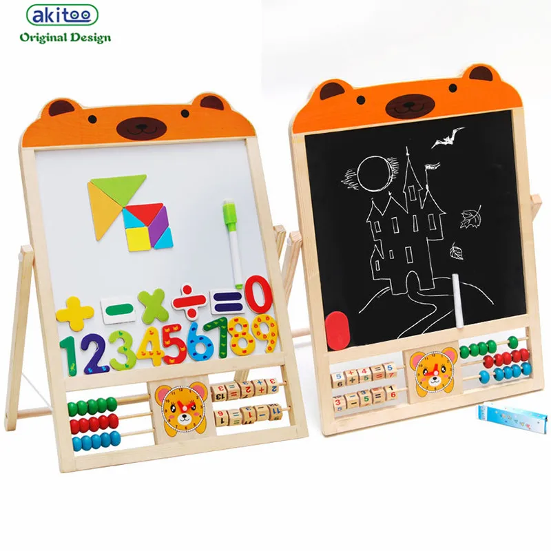 akitoo 721 Solid wood multi-functional magnetic double-sided drawing board children's educational early learning learning write
akitoo 721 Solid wood multi-functional magnetic double-sided drawing board children's educational early learning learning write