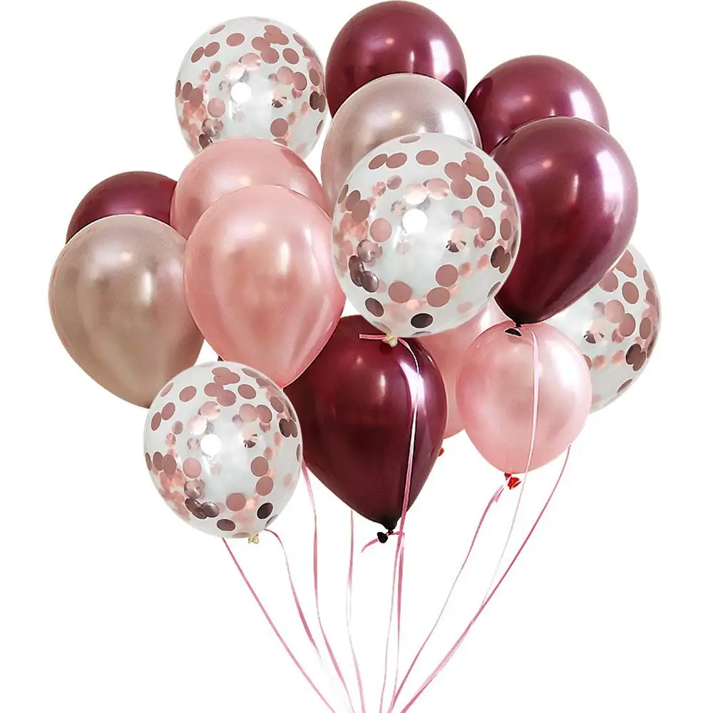 Rose Gold Confetti Balloons 10inch Wine Red Latex Balloon Wedding Decoration Happy Birthday Party Supplies Balloon
Rose Gold Confetti Balloons 10inch Wine Red Latex Balloon Wedding Decoration Happy Birthday Party Supplies Balloon