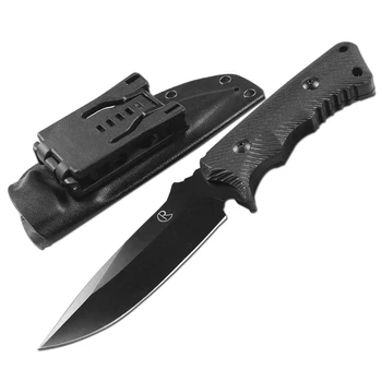 Mengoing Outdoor Survival Knife Full Kell 5Cr13Mov Steel Blade G10 Handle Kydex Sheath Hunting Fixed Blade Knife
Mengoing Outdoor Survival Knife Full Kell 5Cr13Mov Steel Blade G10 Handle Kydex Sheath Hunting Fixed Blade Knife