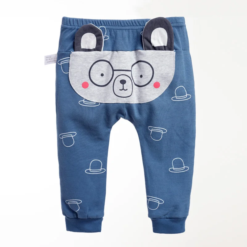 Фото Cute Cartoon Pattern Baby Pants Boys Harem Cotton Warm Trousers Spring and Autumn |