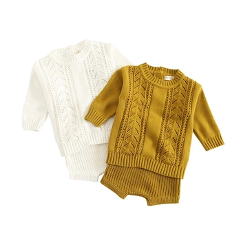 Winter Baby Girl Clothes Set Knitted Boys Set Sweaters+Shorts 2pcs Kids Clothing Girls Cotton Knitted Suits 2019 Spring New
Winter Baby Girl Clothes Set Knitted Boys Set Sweaters+Shorts 2pcs Kids Clothing Girls Cotton Knitted Suits 2019 Spring New