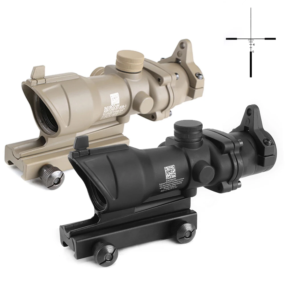 SPINA OPTICS Tactical Riflescope Optical Sight ACOG 4X32 Red Dot Sight Hunting Rifle Scope
SPINA OPTICS Tactical Riflescope Optical Sight ACOG 4X32 Red Dot Sight Hunting Rifle Scope