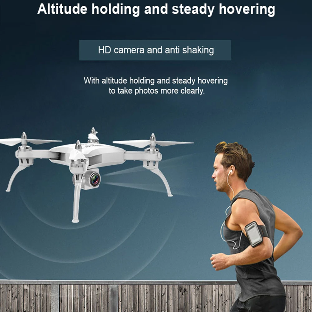 

Aircraft RC Quadcopter Drone UAV Black HD Camera White 0.5MP Phone Taking Stunt Rolling Wireless Exquisite Dronewithcamera