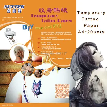 (20sets/lot) Water transfer Temporary Tattoo Transfer Paper with Temporary Type Printing Paper
(20sets/lot) Water transfer Temporary Tattoo Transfer Paper with Temporary Type Printing Paper