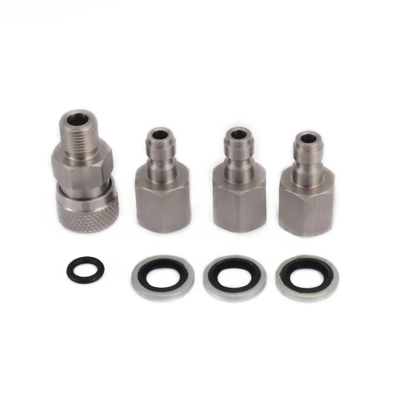 Stainless PCP Air Tool Rifle Filling Quick Release Coupler 1/8 BSPP 3 Plugs Fitting Connector Coupler Quick Release For Air Tool
Stainless PCP Air Tool Rifle Filling Quick Release Coupler 1/8 BSPP 3 Plugs Fitting Connector Coupler Quick Release For Air Tool