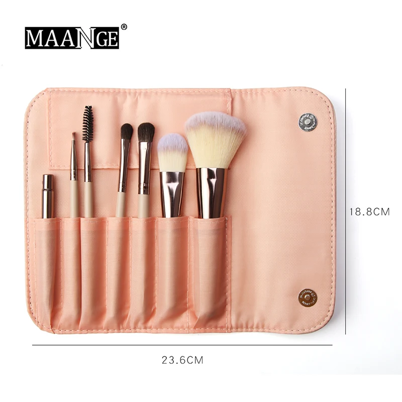 MAANGE 7PCS Makeup brushes set professional make up tool Kit Powder Foundation Eyeshadow Cosmetic Brushes With PU Leather Case
MAANGE 7PCS Makeup brushes set professional make up tool Kit Powder Foundation Eyeshadow Cosmetic Brushes With PU Leather Case