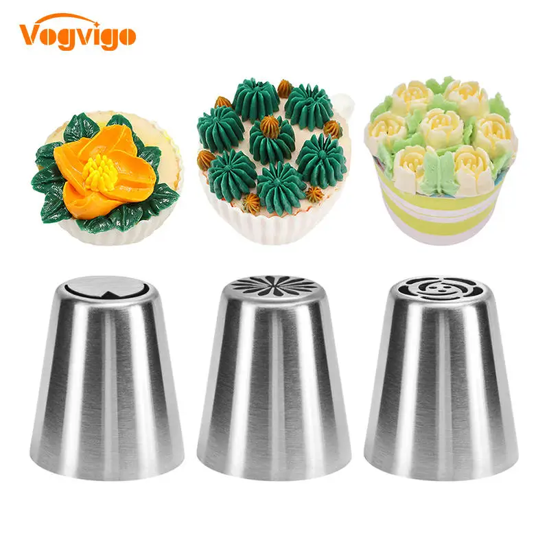 VOGVIGO 3PCS Confectionery Nozzles Cake Decorating Tools DIY Russian Icing Nozzles Pastry Flower Nozzles Sugar Craft Decor Tools
VOGVIGO 3PCS Confectionery Nozzles Cake Decorating Tools DIY Russian Icing Nozzles Pastry Flower Nozzles Sugar Craft Decor Tools
