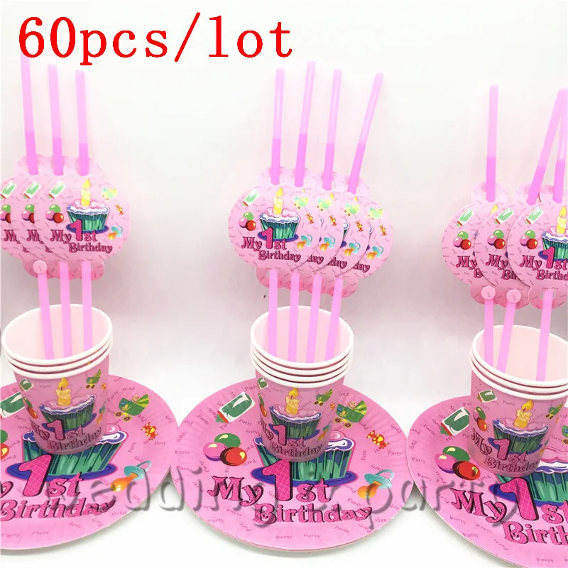 60pcs\lot Cartoon My 1 st Birthday 20Plates+20Cups+20pcs Straws For Kids Party Boy Favors Dishes Baby Shower Decoration Supplies
60pcs\lot Cartoon My 1 st Birthday 20Plates+20Cups+20pcs Straws For Kids Party Boy Favors Dishes Baby Shower Decoration Supplies