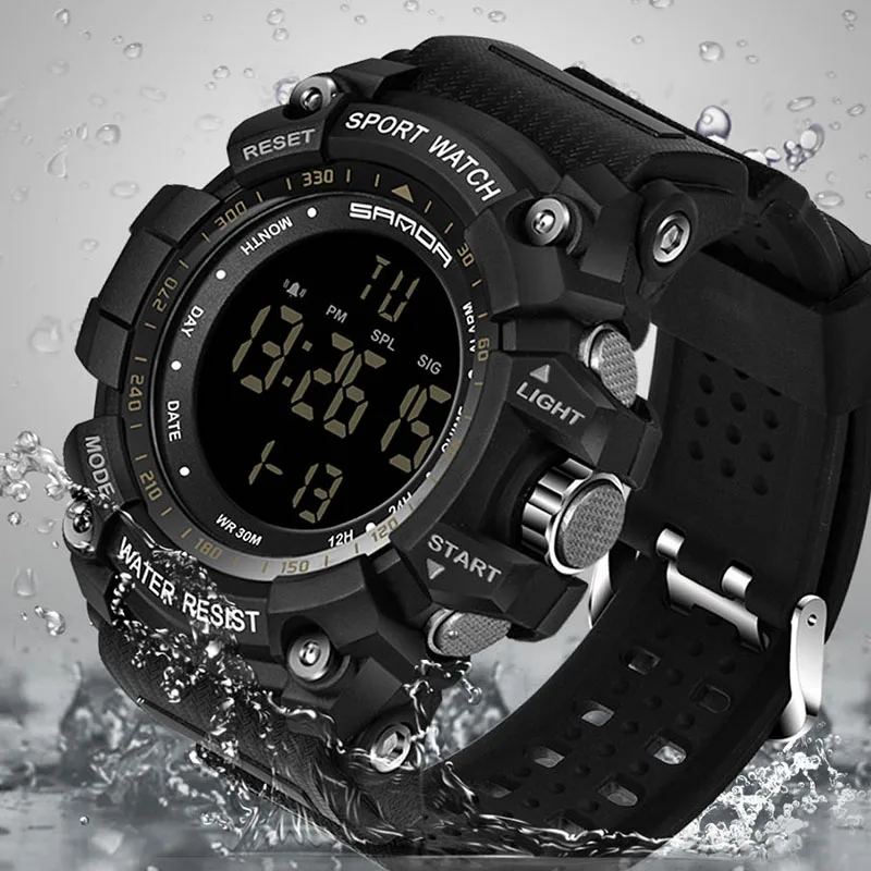 SANDA 359 Brand Men's Fashion Sports Watches Men Digital LED Electronic Waterproof Watch Man Military Clock Relogio Masculino
SANDA 359 Brand Men's Fashion Sports Watches Men Digital LED Electronic Waterproof Watch Man Military Clock Relogio Masculino