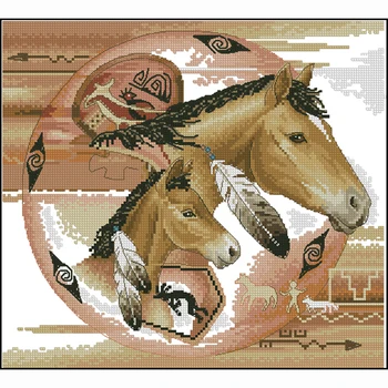 Indian horse Needlework,stitch,DIY DMC Cross Stitch printed Sets For Embroidery kits Counted Cross-Stitching Wall Home Decor
Indian horse Needlework,stitch,DIY DMC Cross Stitch printed Sets For Embroidery kits Counted Cross-Stitching Wall Home Decor