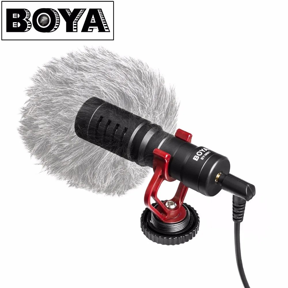 BOYA BY-MM1 Universal Cardiod Microphone for iPhone 7 6 6s Xiaomi Smartphone Mac Tablet Canon DSLR Camera Camcorder
BOYA BY-MM1 Universal Cardiod Microphone for iPhone 7 6 6s Xiaomi Smartphone Mac Tablet Canon DSLR Camera Camcorder