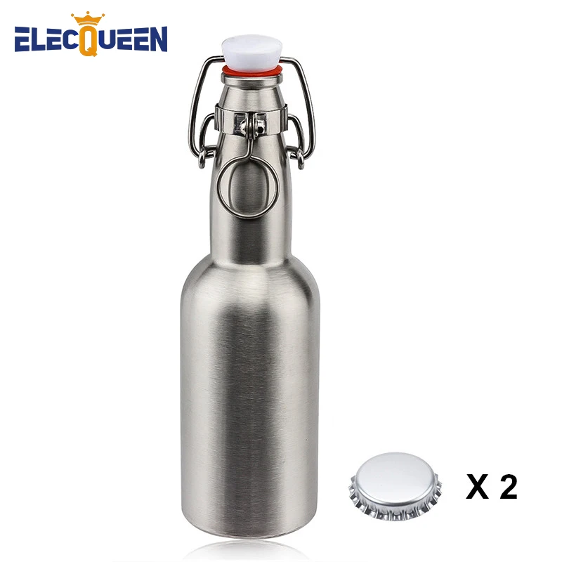 12 OZ 330ml Beer Bottle with Swaying Flip Top Cap, Stainless Steel 304, Standard Beer Bottle , Bottling Equipment
12 OZ 330ml Beer Bottle with Swaying Flip Top Cap, Stainless Steel 304, Standard Beer Bottle , Bottling Equipment