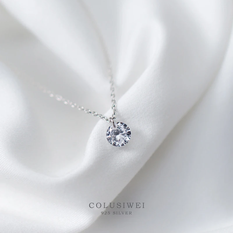 Colusiwei 925 Sterling Silver Silver Invisible Chain Necklaces Pendants Cubic Zirconia Choker Necklaces Link Chain female
Colusiwei 925 Sterling Silver Silver Invisible Chain Necklaces Pendants Cubic Zirconia Choker Necklaces Link Chain female