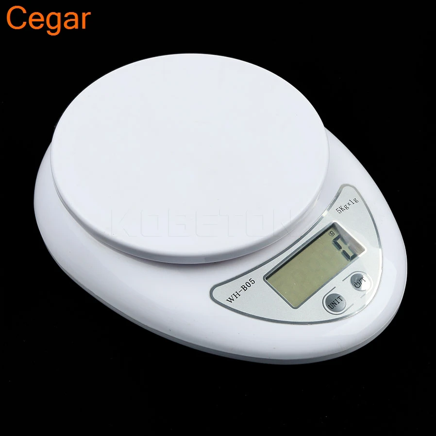 

Portable 5kg x 1g Digital Scale LCD Digital Electronic Scales Steelyard Food Diet Postal Scale Balance Measuring Weight Libra