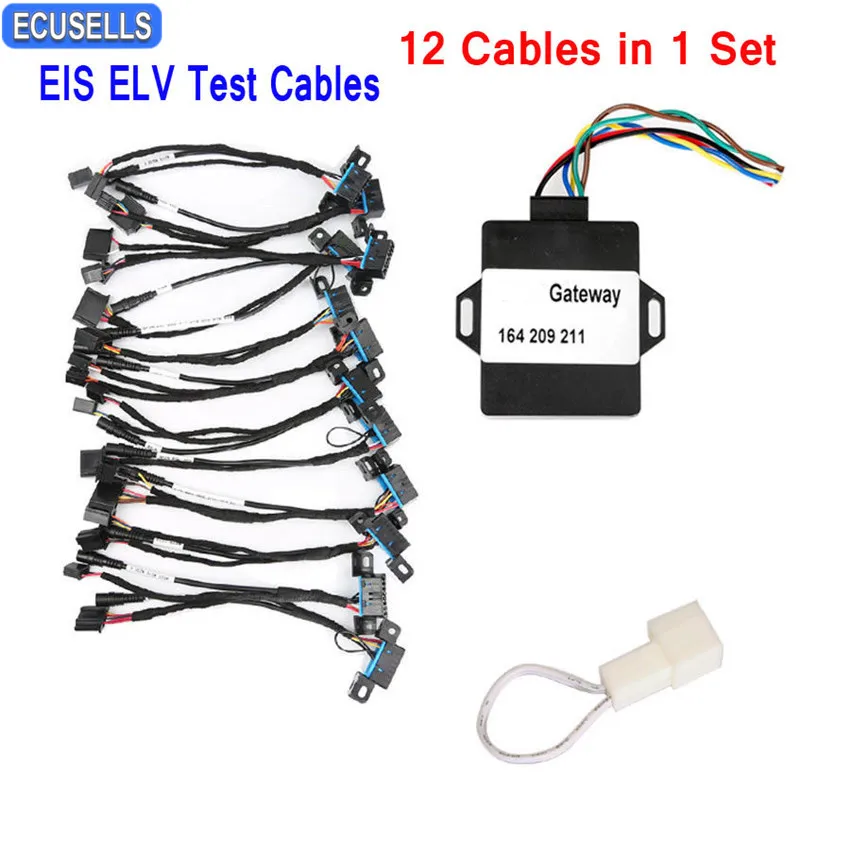 12 Cables EIS ELV Test Cables for Mercedes Benz Works with VVDI MB BGA Tool Supported to CAN Read/Write EIS/ELV Test Line
12 Cables EIS ELV Test Cables for Mercedes Benz Works with VVDI MB BGA Tool Supported to CAN Read/Write EIS/ELV Test Line