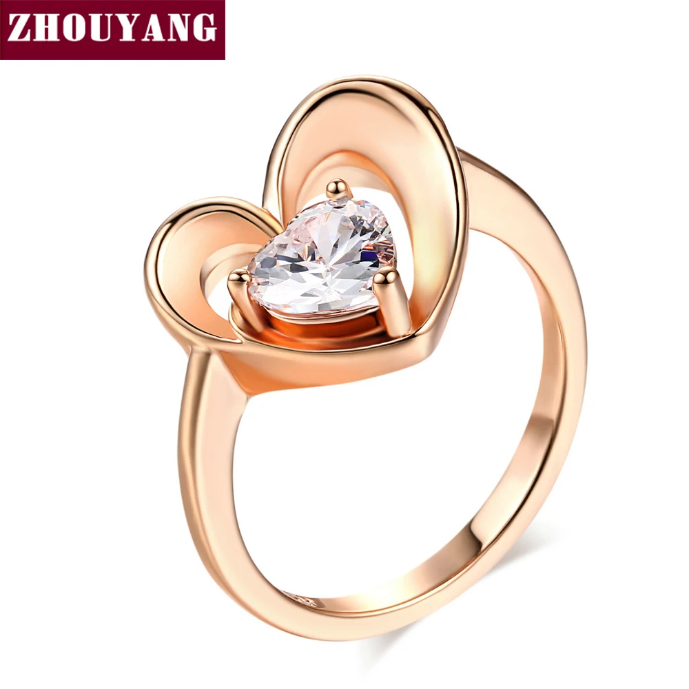 Romantic Heart-cut Cubic Zirconia RoseGold Color Fashion Jewelry Ring For Woman Girl Gift Party Wholesale Full Size ZYR148
Romantic Heart-cut Cubic Zirconia RoseGold Color Fashion Jewelry Ring For Woman Girl Gift Party Wholesale Full Size ZYR148