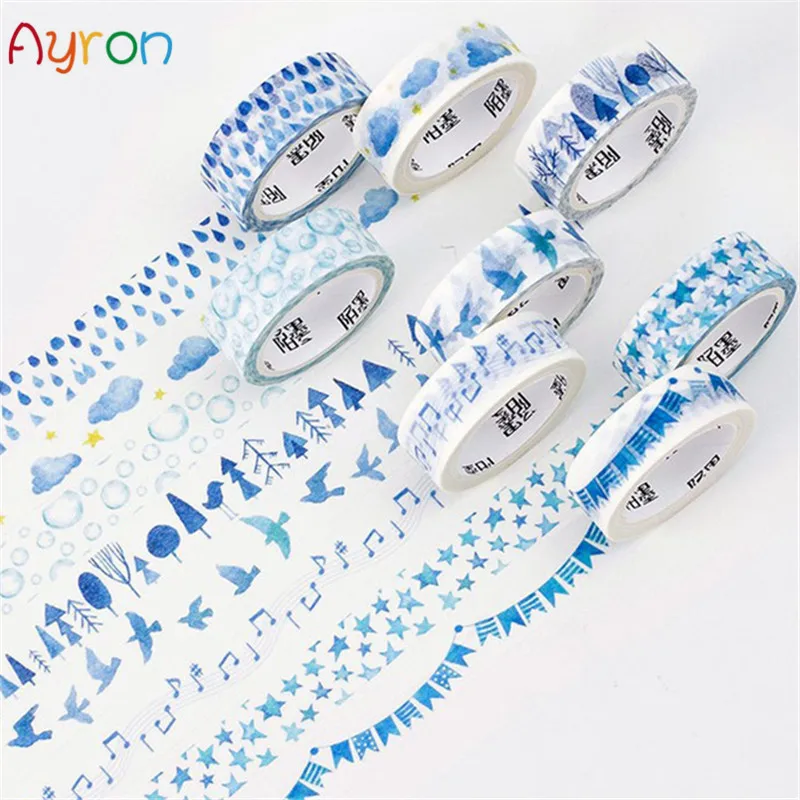 1.5cm*7M The Blue world Color Decorative Washi Tape DIY Scrapbooking Masking Craft Tape School Office Supply
1.5cm*7M The Blue world Color Decorative Washi Tape DIY Scrapbooking Masking Craft Tape School Office Supply