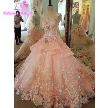 Scoop Neck Bead Crystals Custom Size Wedding Dress real work Luxury Pink Soft Tulle Hand Made Flowers ball gowns
Scoop Neck Bead Crystals Custom Size Wedding Dress real work Luxury Pink Soft Tulle Hand Made Flowers ball gowns