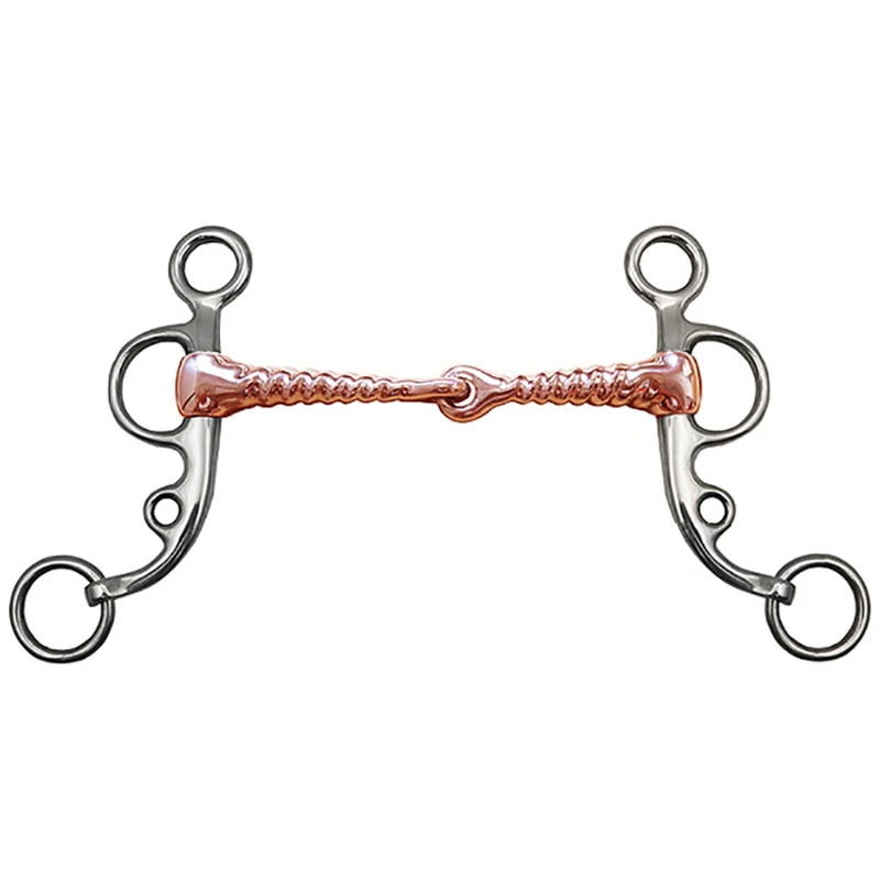 Stainless Steel Horse Chew Double Jointed Bit Copper Link Mouthpiece Outdoor Equestrian Racing Protection Accessory
Stainless Steel Horse Chew Double Jointed Bit Copper Link Mouthpiece Outdoor Equestrian Racing Protection Accessory