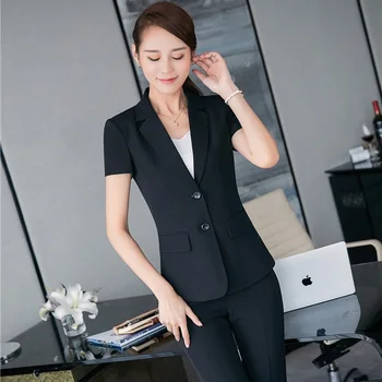 2017 Summer Formal Uniform Design Professional Pantsuits With Tops And Pants For Ladies Office Work Wear Business Women Blazers
2017 Summer Formal Uniform Design Professional Pantsuits With Tops And Pants For Ladies Office Work Wear Business Women Blazers