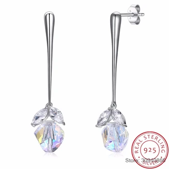 SMTCAT Crystals From Tear Drop Earrings 925 Sterling Silver Fine Jewelry Women Pendientes Mother's Day Gift
SMTCAT Crystals From Tear Drop Earrings 925 Sterling Silver Fine Jewelry Women Pendientes Mother's Day Gift